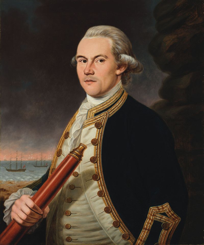 Portrait of Captain John Linzee, oil on canvas by Sir George Chalmers