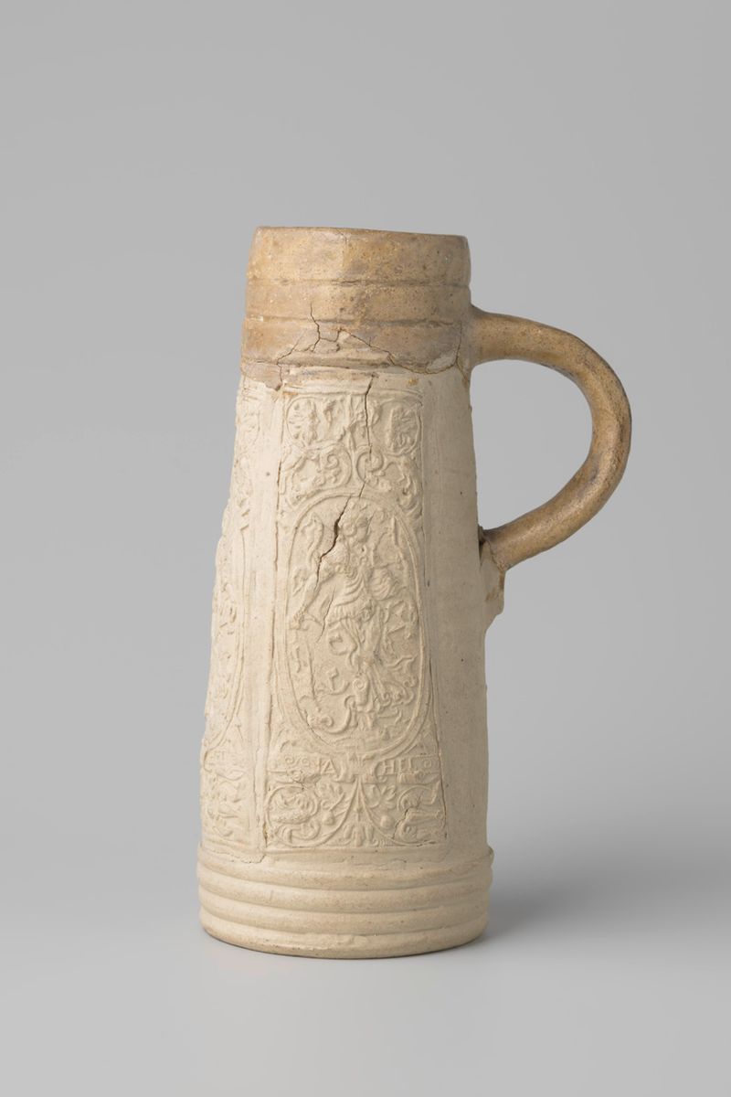 Tankard com Jael e Sisera, metal por artista desconhecido