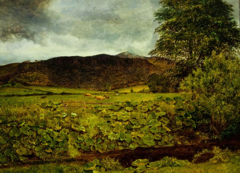 Paisaje de Wallow Crag, Cumberland de George Stanfield Walters, pintura al óleo