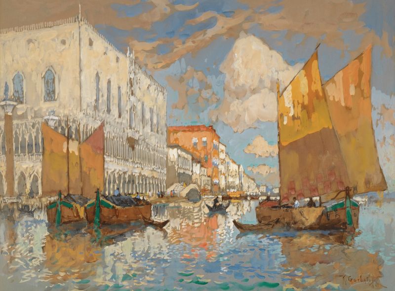 Renaissance architecture of The Doge’s Palace, Venice by Konstantin Ivanovich Gorbatov