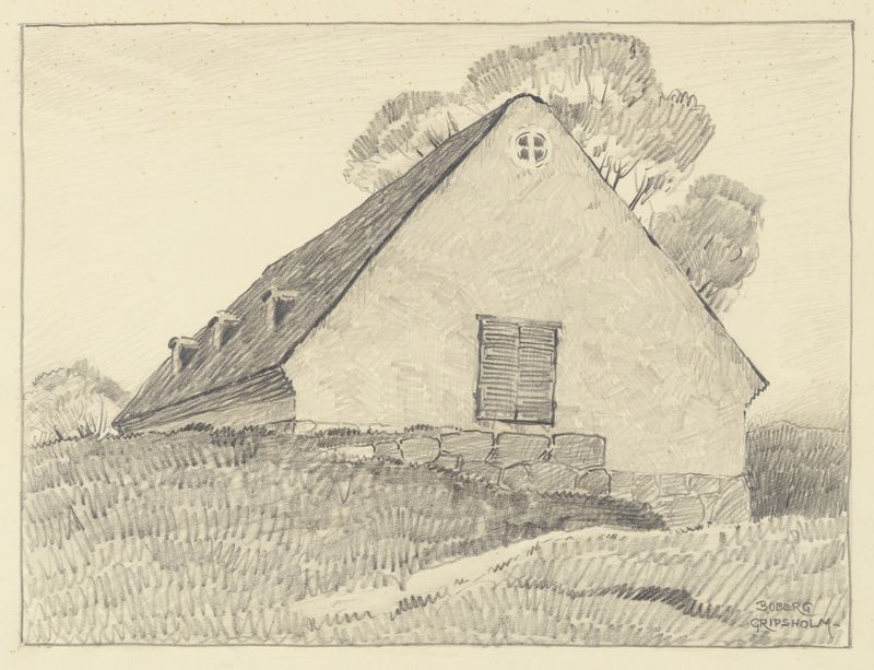 Gripsholm by Ferdinand Boberg, modernism, depicting light and architectural forms