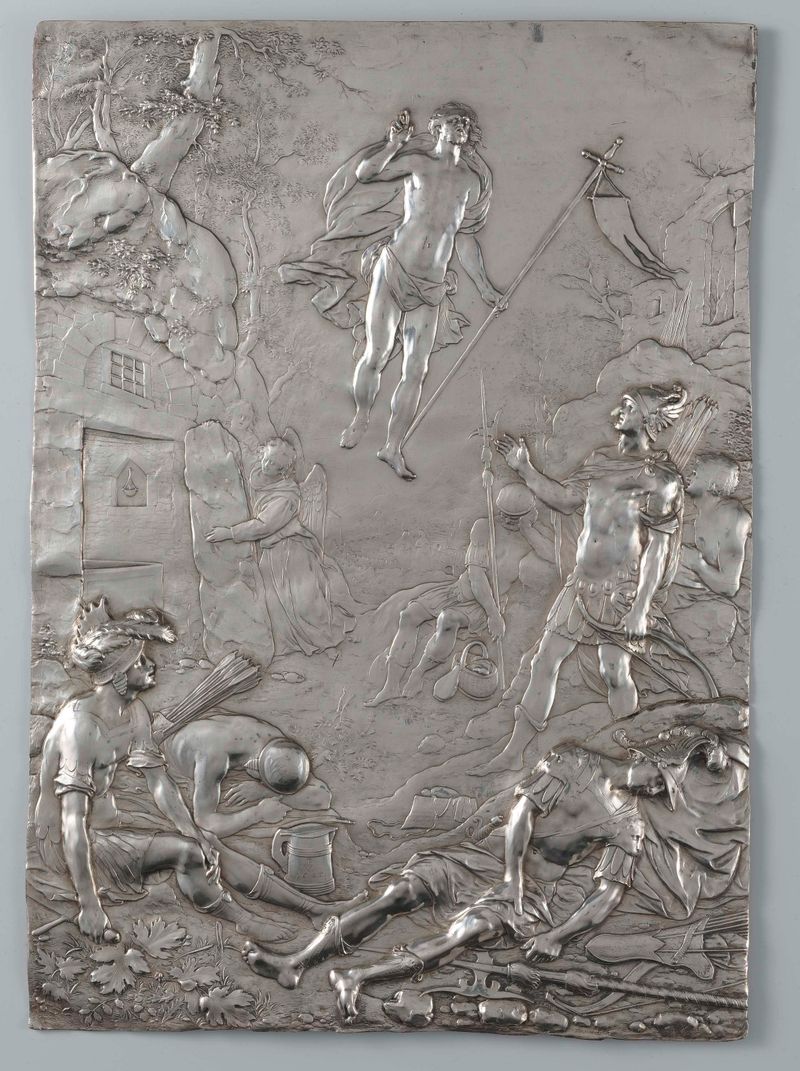 A Ressurreição de Cristo de Paulus Willemsz. van Vianen, meio de prata