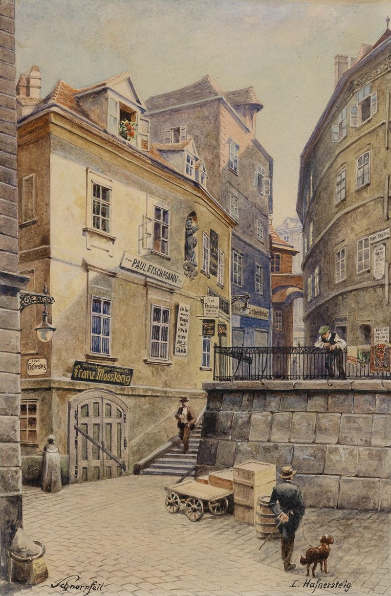 Hafnersteig by Karl Schnorpfeil, an impressionist landscape with vibrant colors and light.