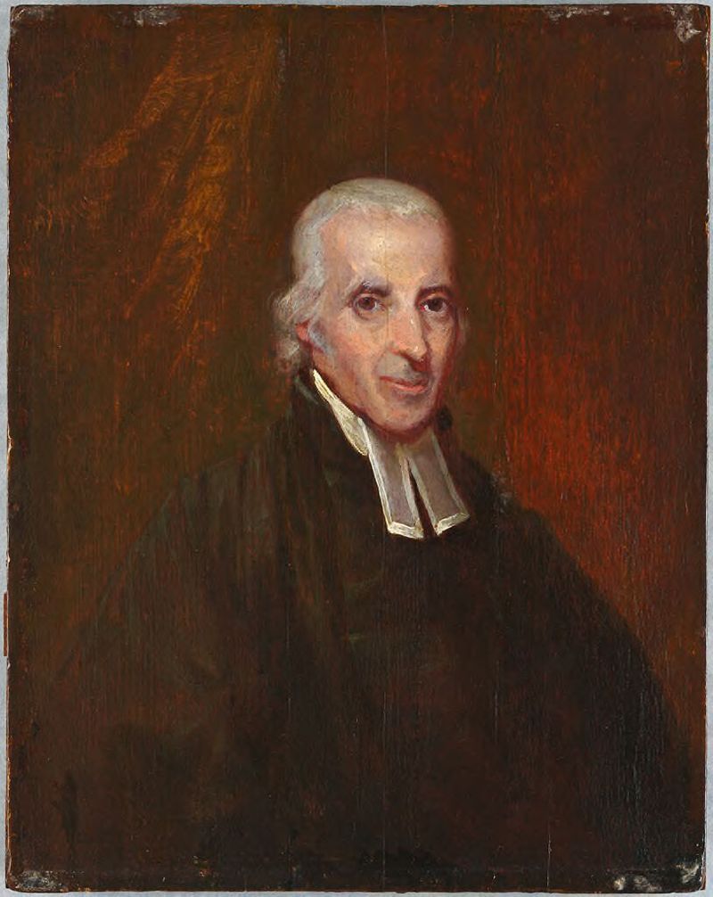 Retrato de Jedidiah Morse, óleo sobre panel de Samuel Finley Breese Morse