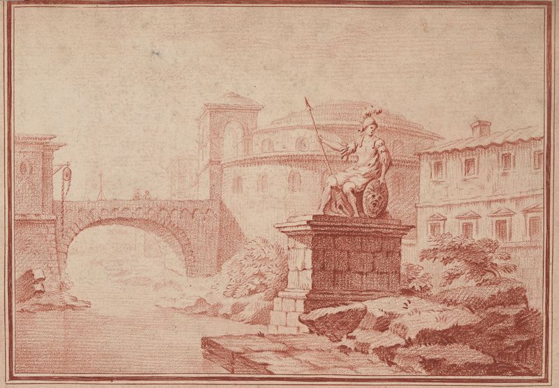Ier Vue de Rome by Jean-François Janinet, etching depicting ancient architecture and ruins