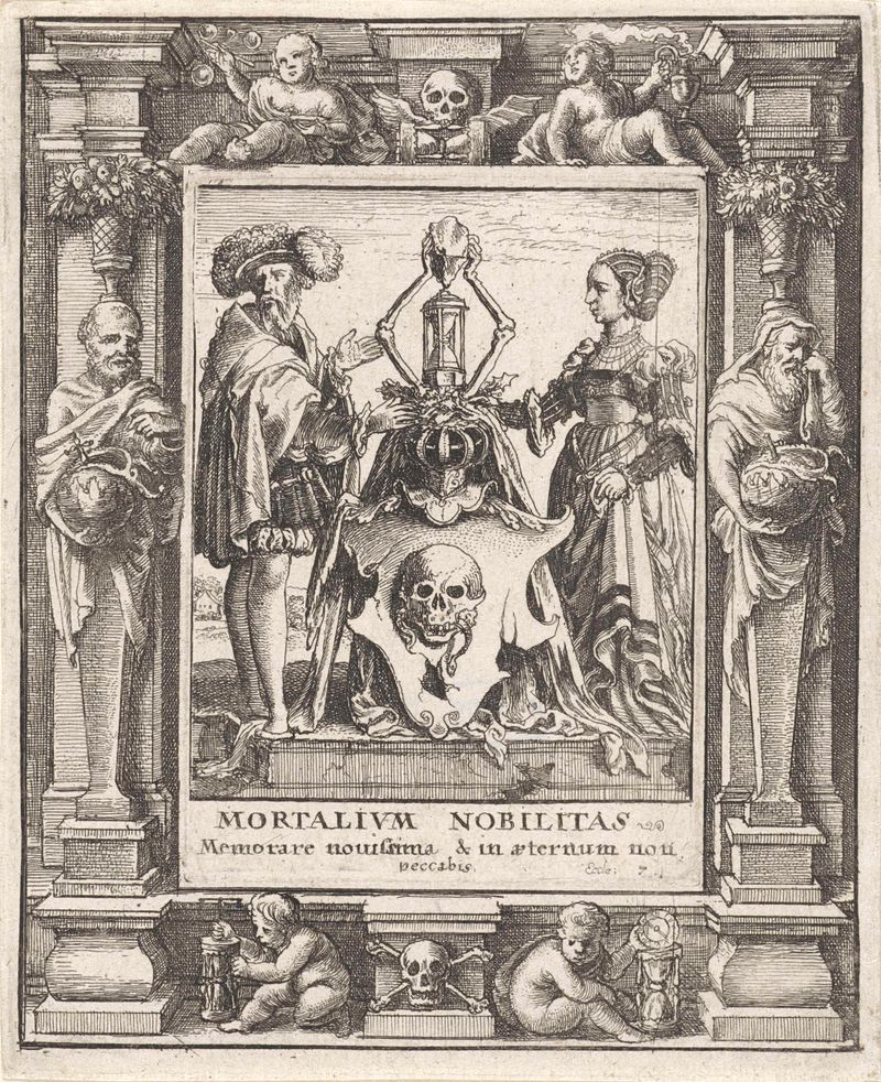 Grabado de Wenceslaus Hollar que representa la Muerte con una guadaña