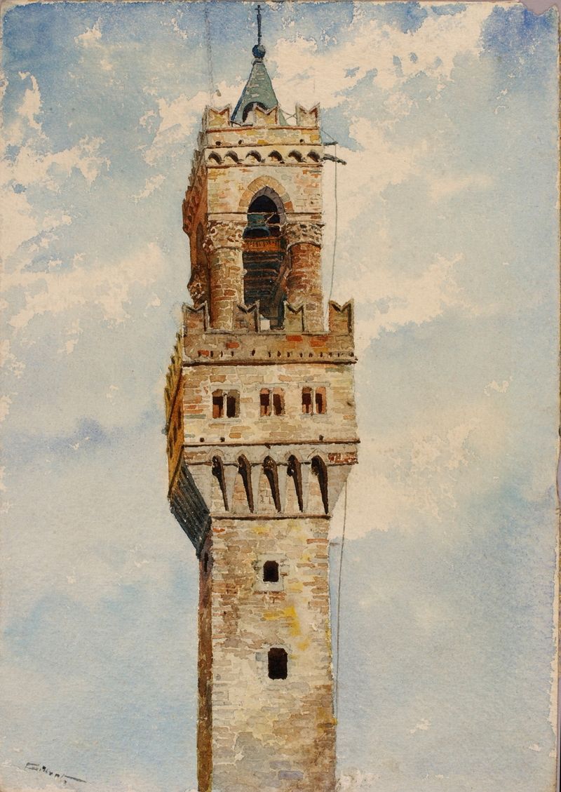 Torre del Palazzo Vecchio, Florencia, Italia de Cass Gilbert, Romanticismo