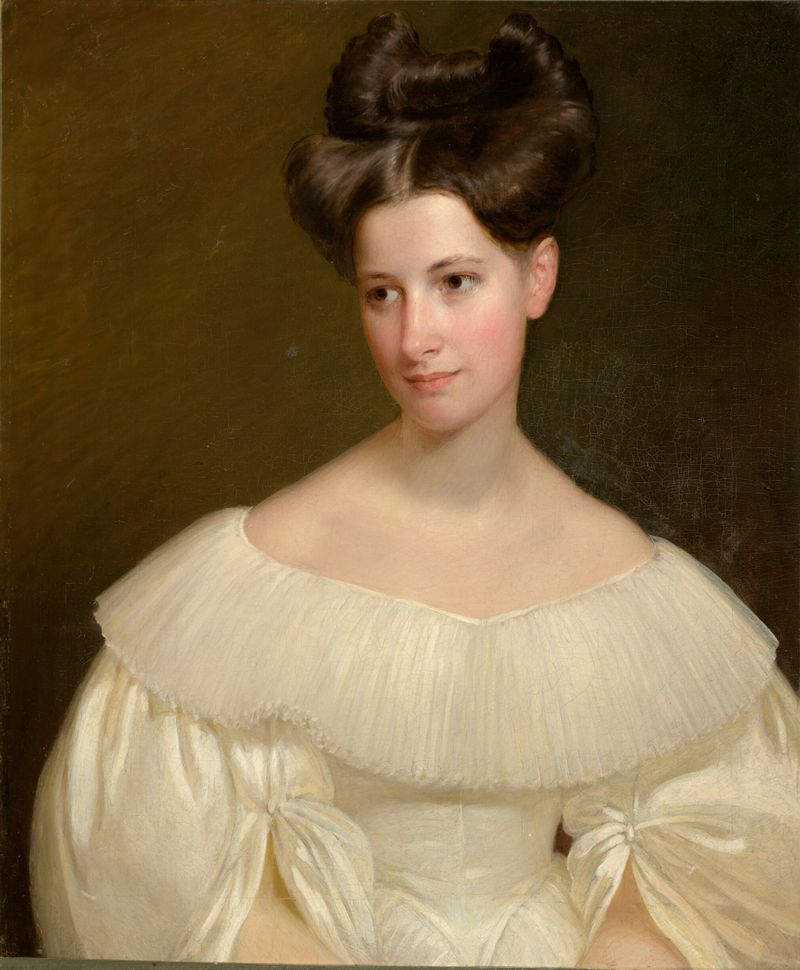 Portrait of Mary Crowninshield Silsbee Sparks, oil on canvas by Francis Alexander