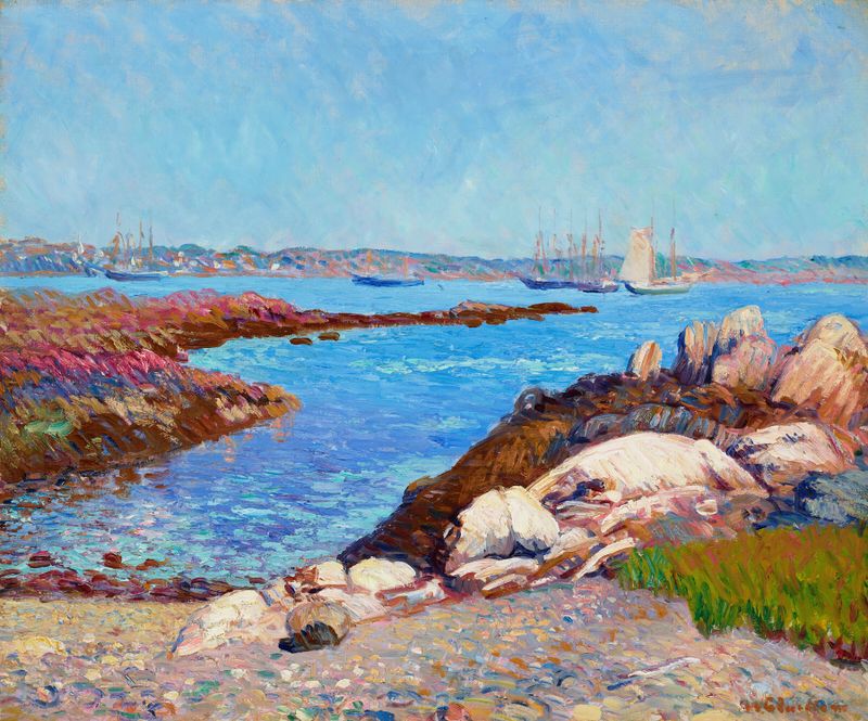 Portsmouth Harbor, New Hampshire, oil on canvas by William James Glackens