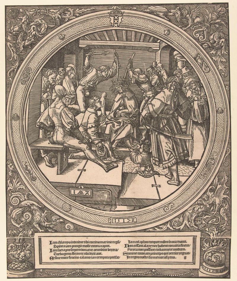 Obra religiosa de Jacob Cornelisz van Oostsanen, 1517, papel, apresentando uma figura solitária em uma túnica.