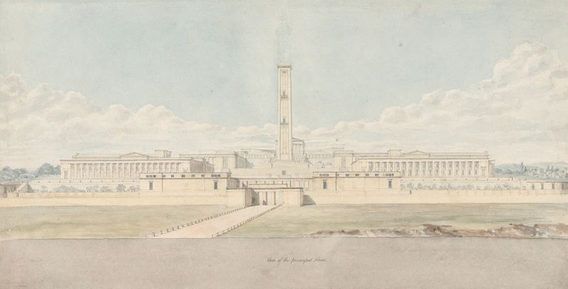Perspective View of a Fanciful Acropolis Complex by Lewis Vulliamy, unknown medium