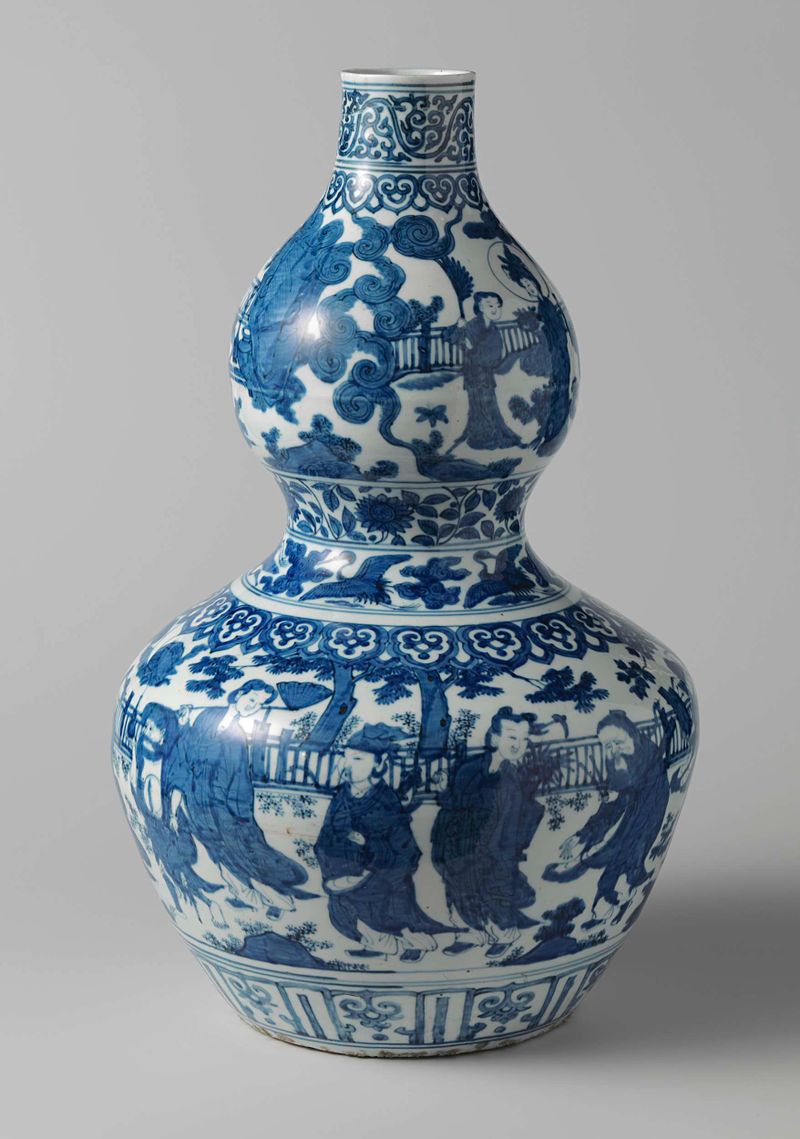 Vaso representando Xiwangmu, Shoulao e os Oito Imortais Daoístas, meio desconhecido, artista desconhecido