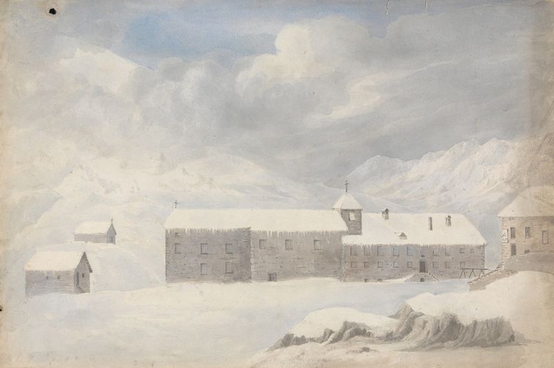 Convent, Mt. St. Bernard de Isaac Weld, retratando uma paisagem serena.