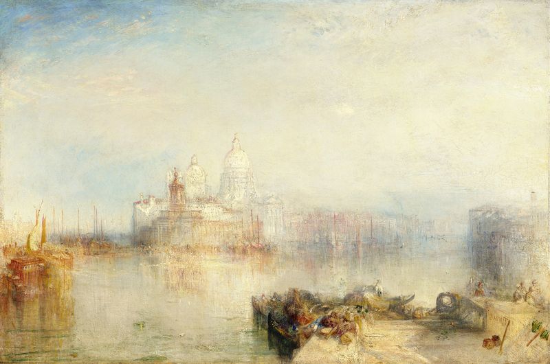 The Dogana and Santa Maria della Salute, oil painting by Joseph Mallord William Turner