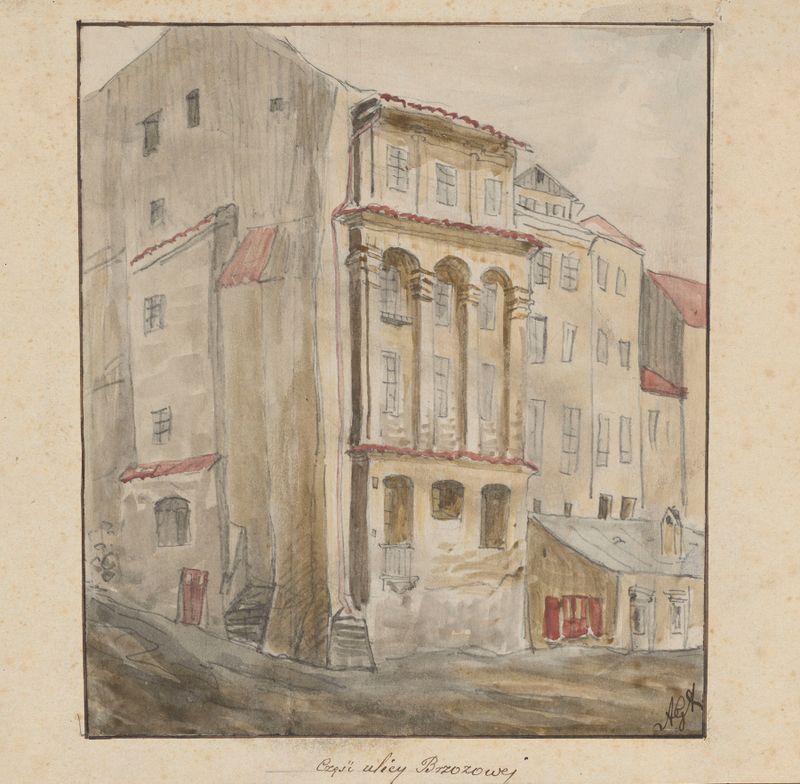 Paisagem da Rua Brzozowa de Adrian Głębocki, óleo sobre tela