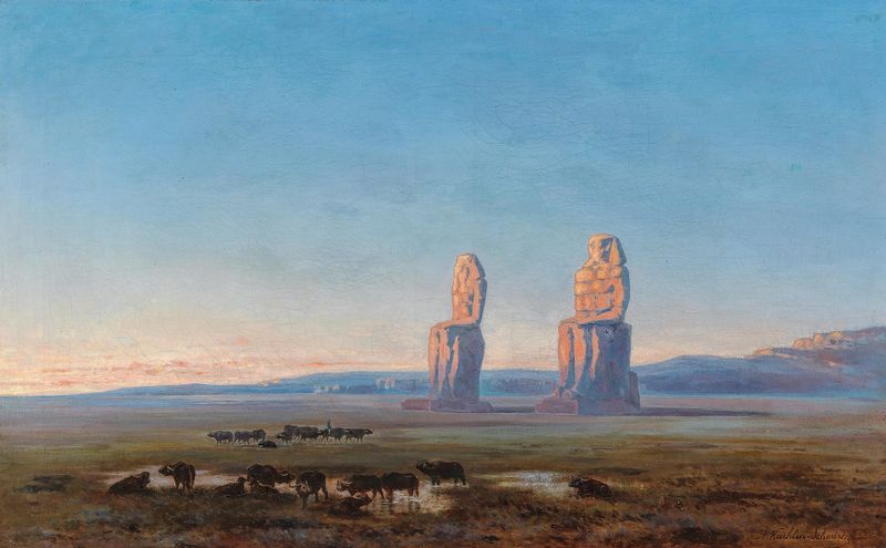 Colossi and Water Buffalo de Alfred Koechlin-Schwartz, expressionismo