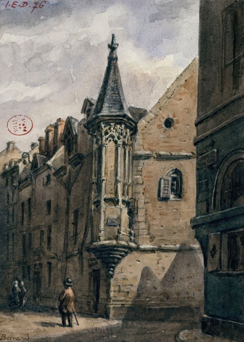 Gravura de Hôtel de Schomberg de Auguste-Sébastien Bénard