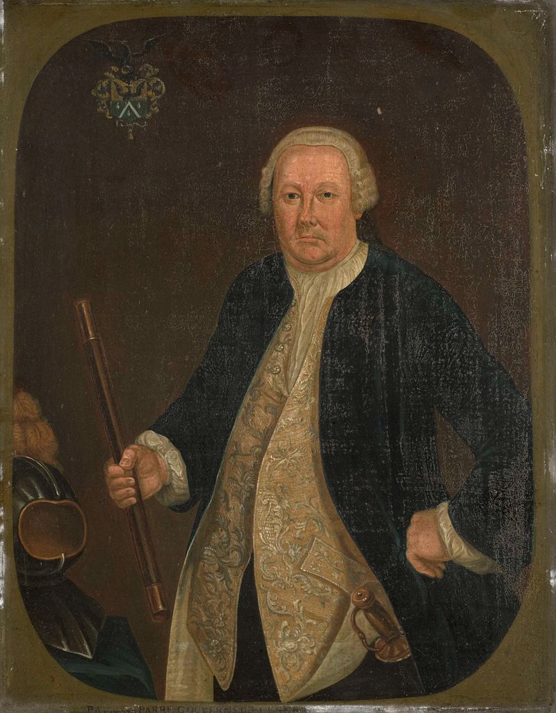 Retrato de Petrus Albertus van der Parra, medio de metal, artista desconocido