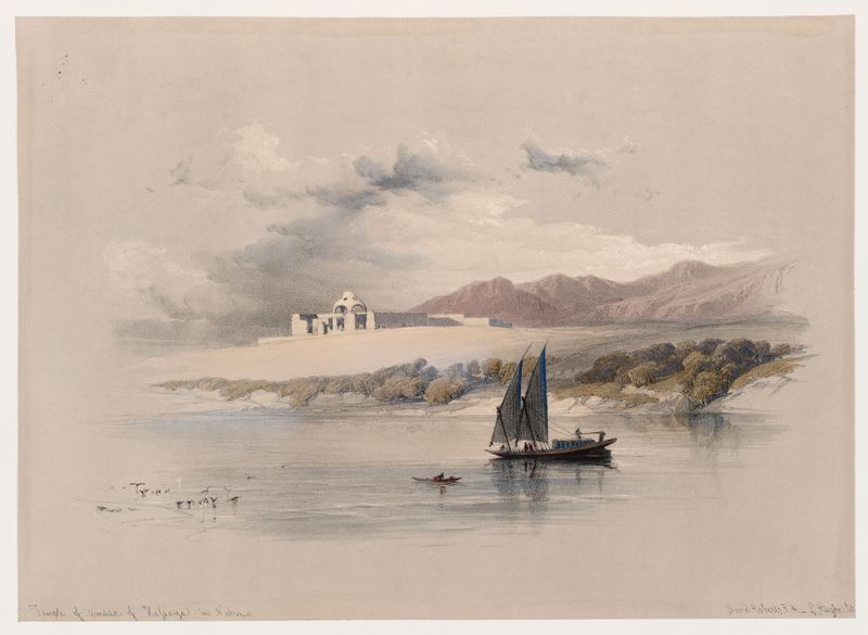 Templo de Amada de Hassaya, óleo sobre tela de David Roberts