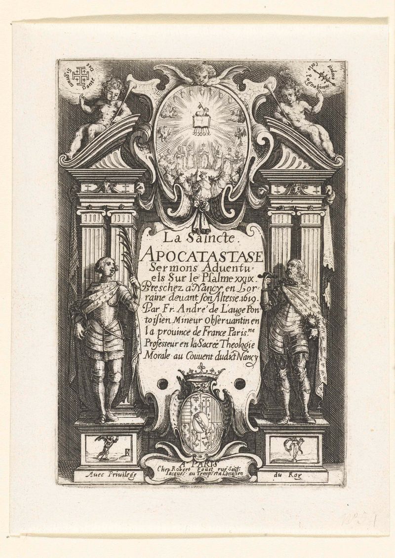 Gravura de Jacques Callot mostrando figuras expressando dor e esperança.