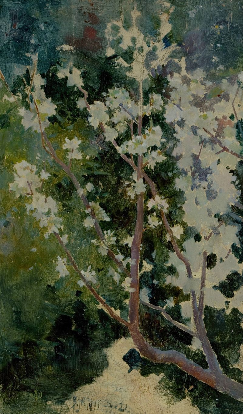 Cena marinha representando Capri por George Randolph Barse, Pós-Impressionismo