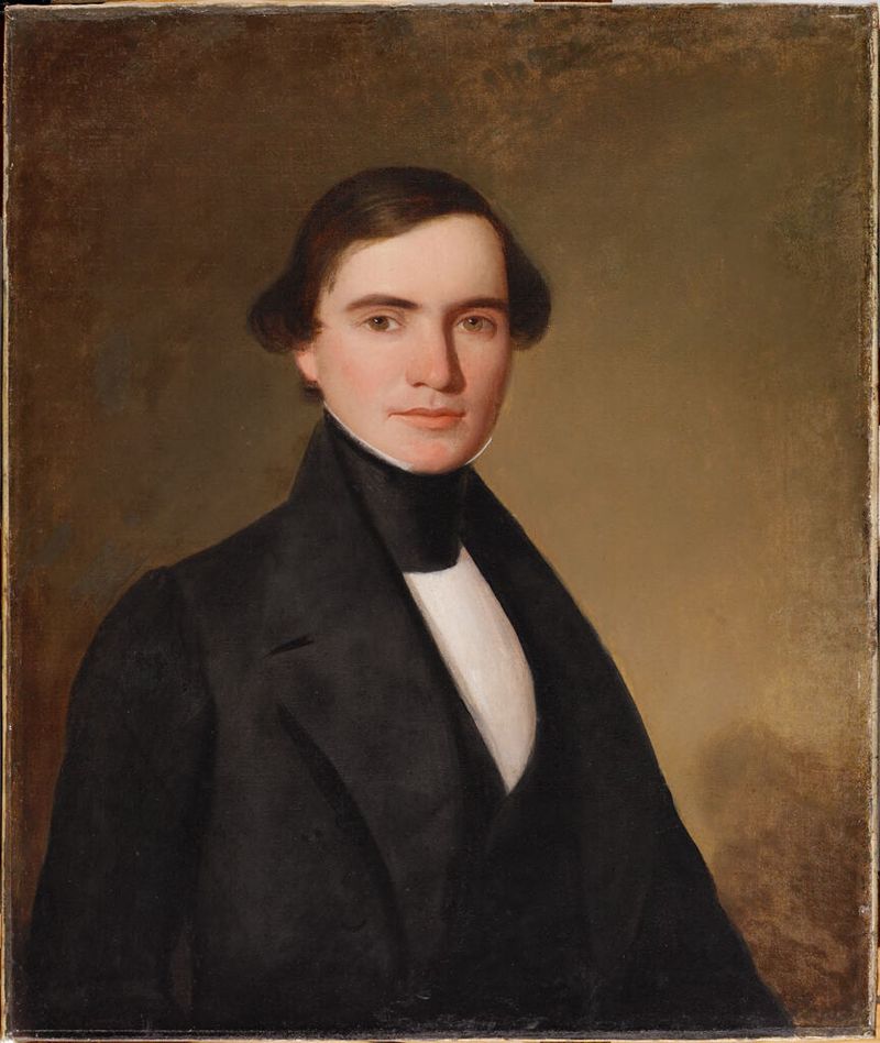 Retrato de Joseph Ogden Pierson, óleo sobre lienzo de Jacques Guillaume Lucien Amans