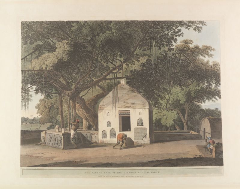 Oriental Scenery Pl.15 engraving by Thomas Daniell depicting a vast landscape with mountains.