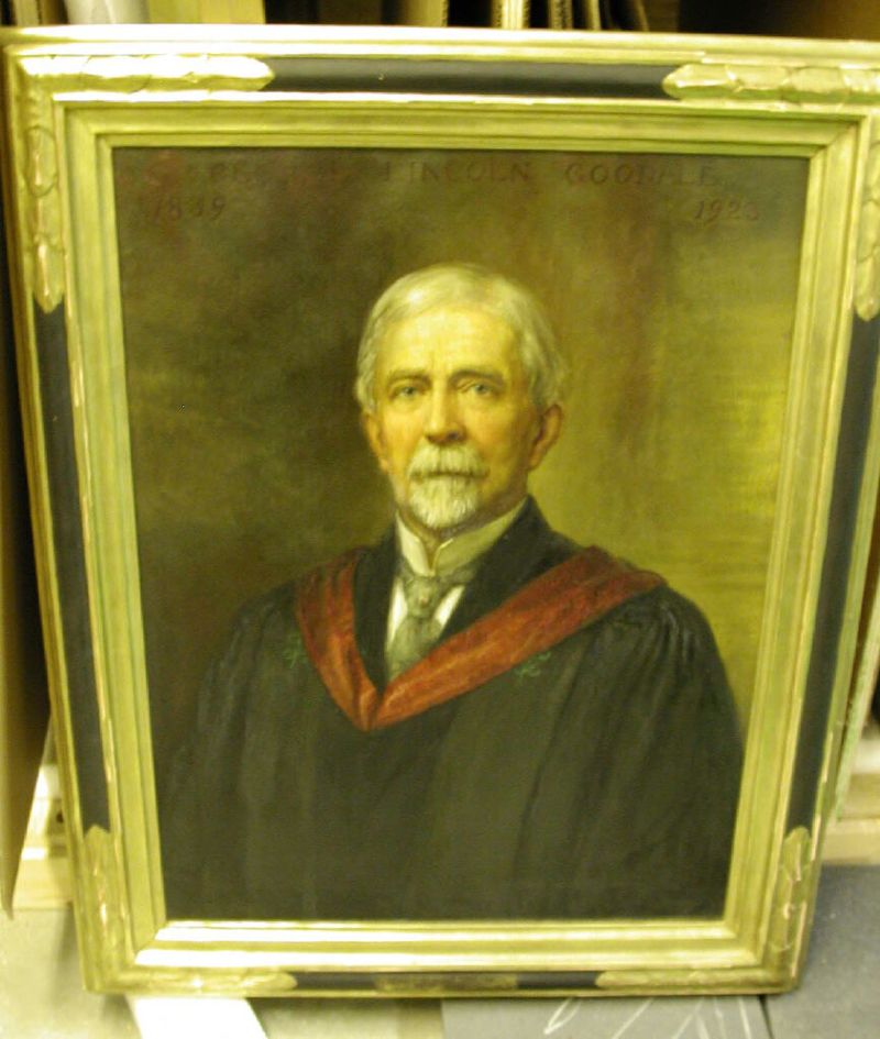 Retrato de George Lincoln Goodale, óleo sobre lienzo de Blanche Ames Ames