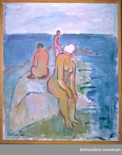 Obra figurativa de Karin Parrow, pintura al óleo que representa la herencia familiar.