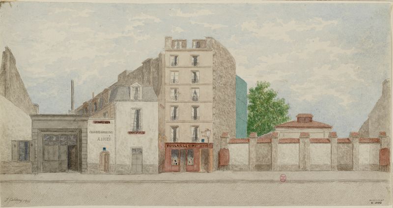 Arquitectura de Rue Vaneau Nº75 et 77 de Jules Gaildrau, impresionismo