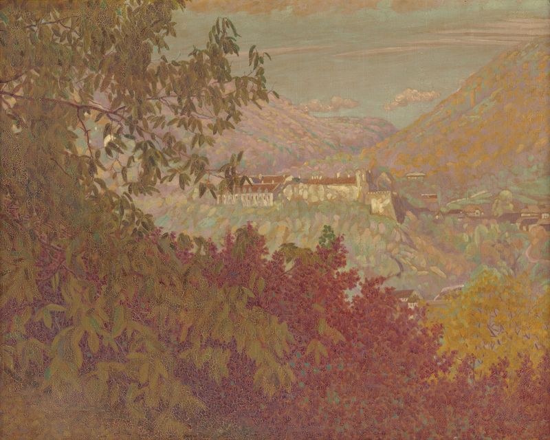 Architecture in Modrokamenský zámok by Ivan Žabota, 1925, medium unknown