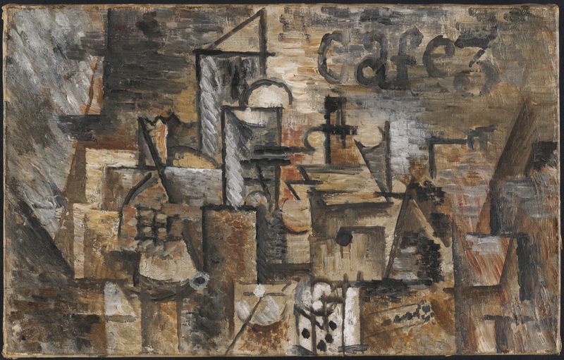 Natureza morta de uma romã em óleo sobre tela de Pablo Picasso