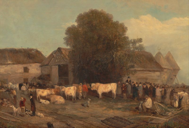 Paisagem de outono de Richard Barrett Davis, pintura a óleo