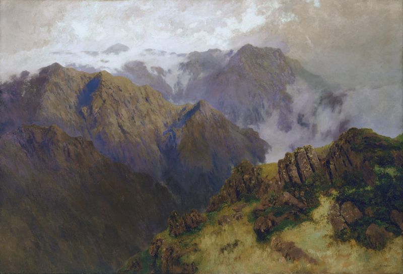 Landscape with gentle curves in soft greens and blues by William Charles Piguenit, 1903