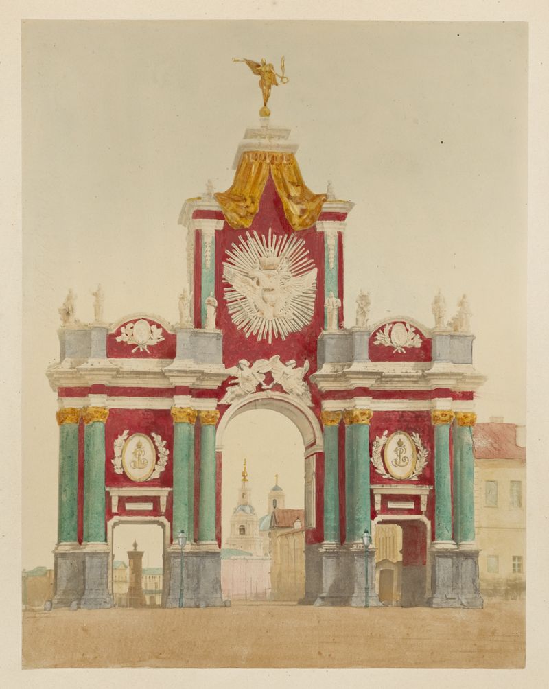 Obra figurativa de J. Daziaro, 1880, con una figura solitaria en luz etérea.