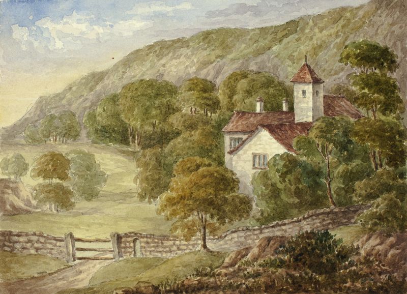 Interior scene of Country Manor House by Elizabeth Murray, oil on canvas