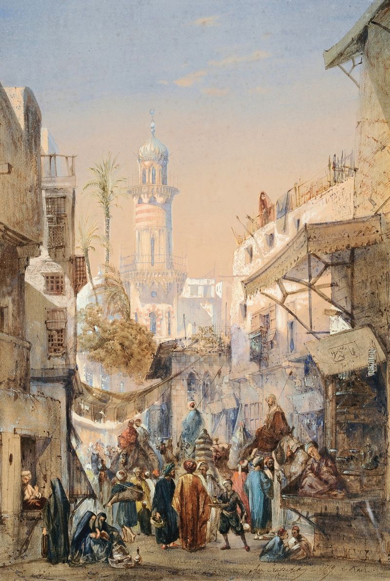 Mezquita Moumayed Sultan de Louis-Amable Crapelet, Arte Islámico