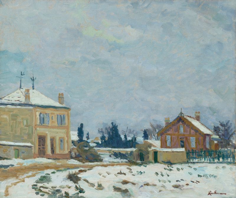 Paisagem com campos e luz de Armand Guillaumin, pintura a óleo