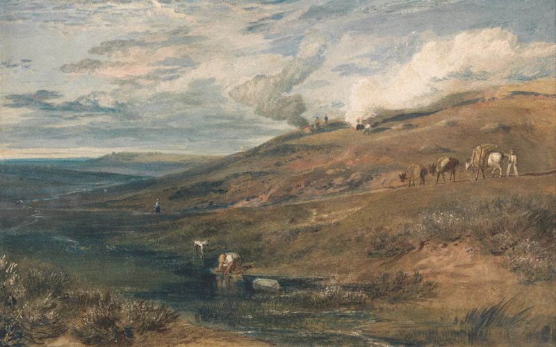 Dartmoor: The Source of the Tamar and the Torridge, óleo sobre tela de Joseph Mallord William Turner