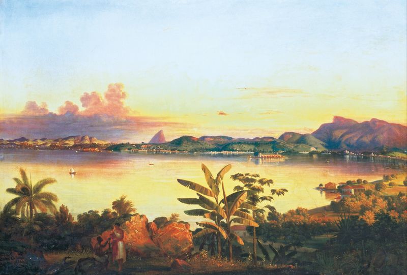 Paisagem do Rio de Janeiro por Alessandro Ciccarelli, óleo