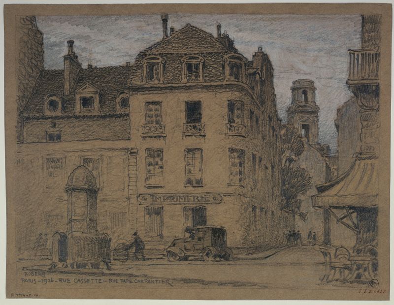 La rue Cassette et rue Pape Carpentier de Ferdinand Boberg, medio desconocido