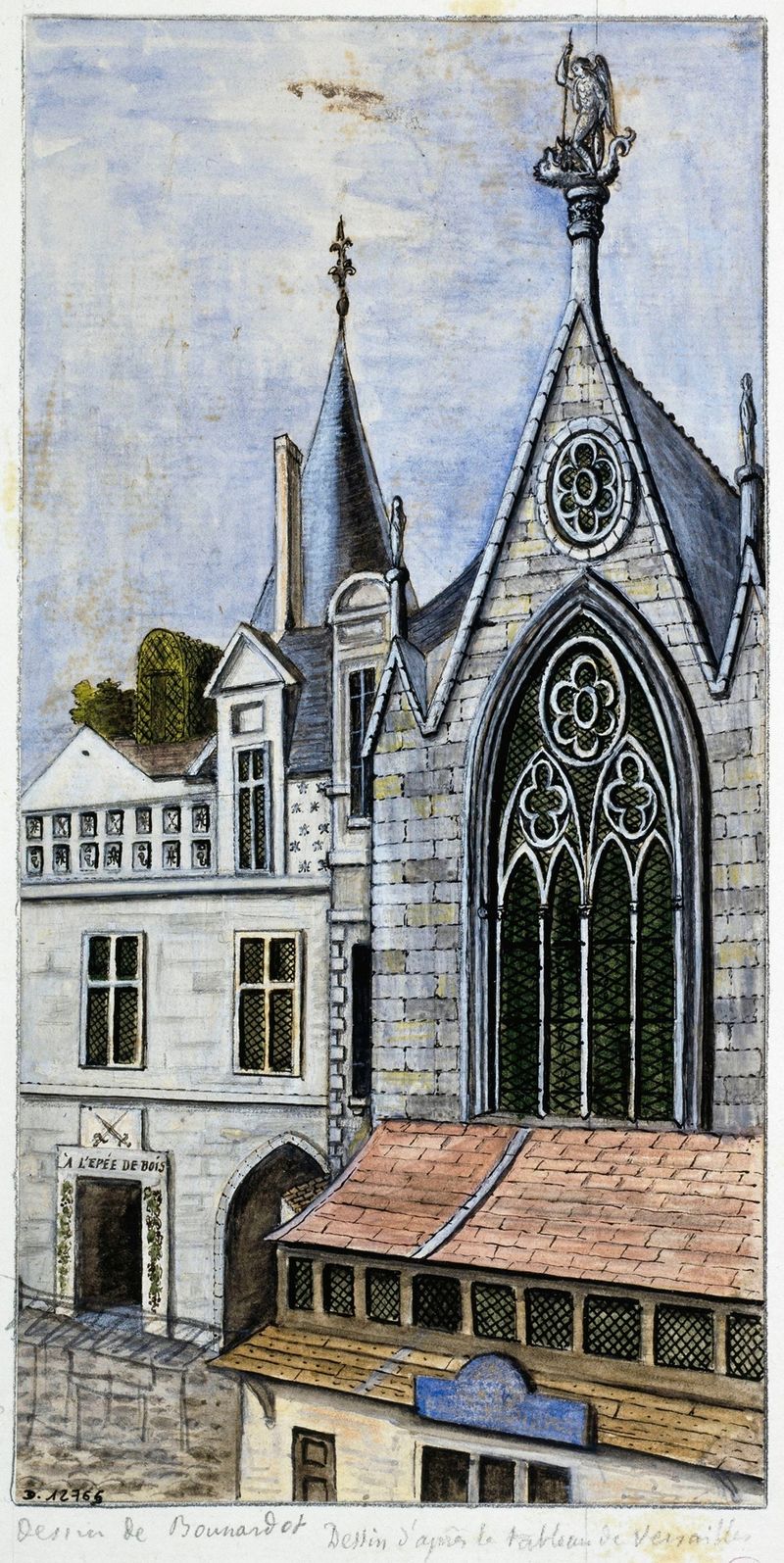 La Sainte-Chapelle by Alfred Bonnardot, stained glass architecture