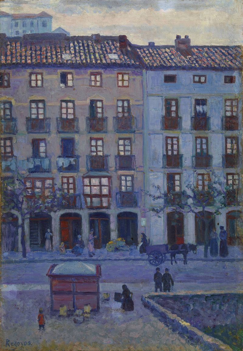 Azul, San Sebastian by Darío de Regoyos, oil on canvas depicting a tranquil blue landscape