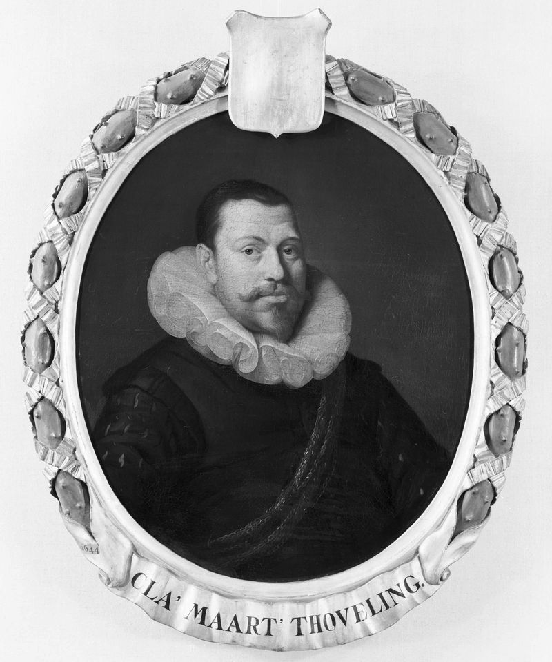 Portrait of Claes Maertensz Thoveling, oil painting by Pieter van der Werff