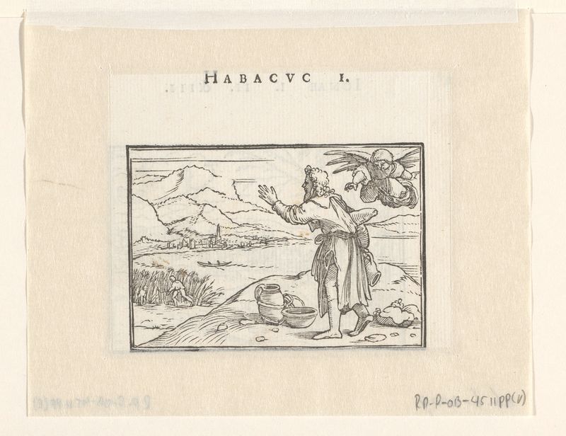 Habakuk traz comida para os ceifeiros, papel de Hans Holbein (II)