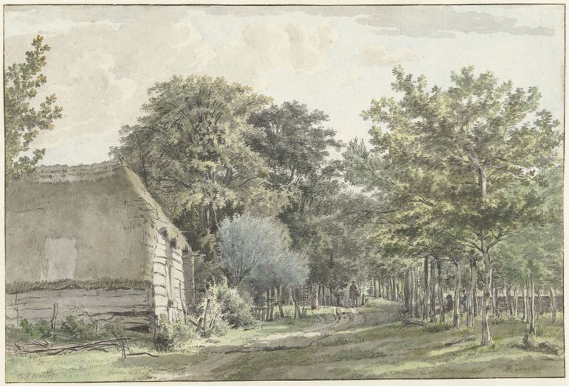 Path through the Village of Manen at Ede, oil on canvas by Wybrand Hendriks