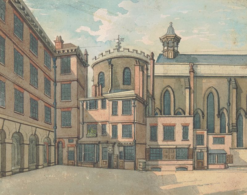 Temple Church de Samuel Ireland, una pieza arquitectónica que muestra intrincados arcos