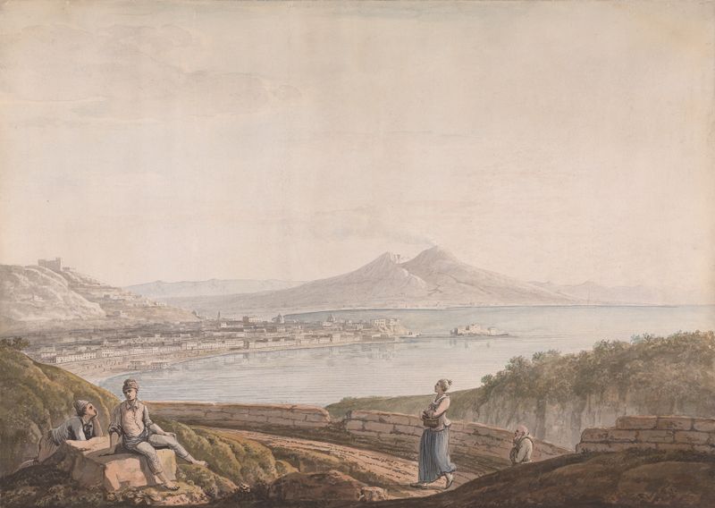 Landscape of Naples from Posillipo, oil painting by Jacob More