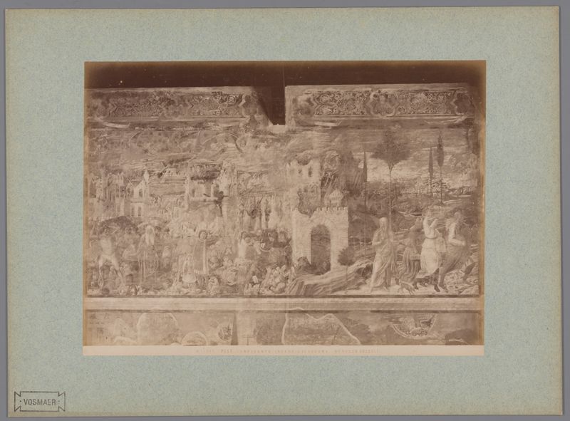 Fresco Brand van Sodom by Fratelli Alinari, albumen print