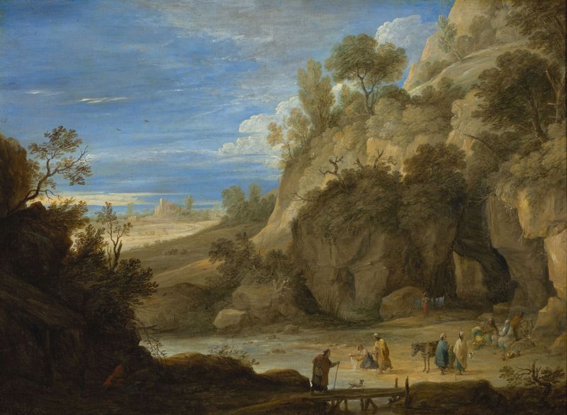 Landscape with a Gipsy Camp, oil painting by David Teniers the Younger